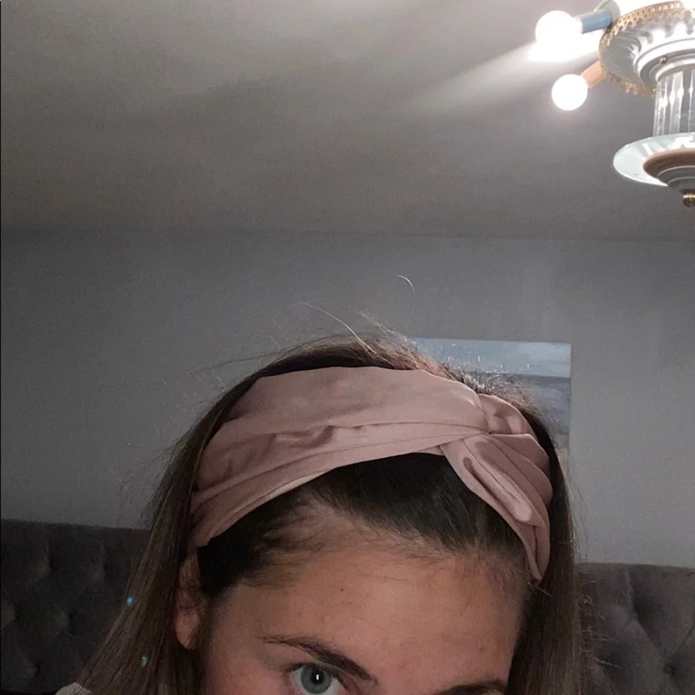 GUC MAUVE/Pink Satin Stretchy headband
